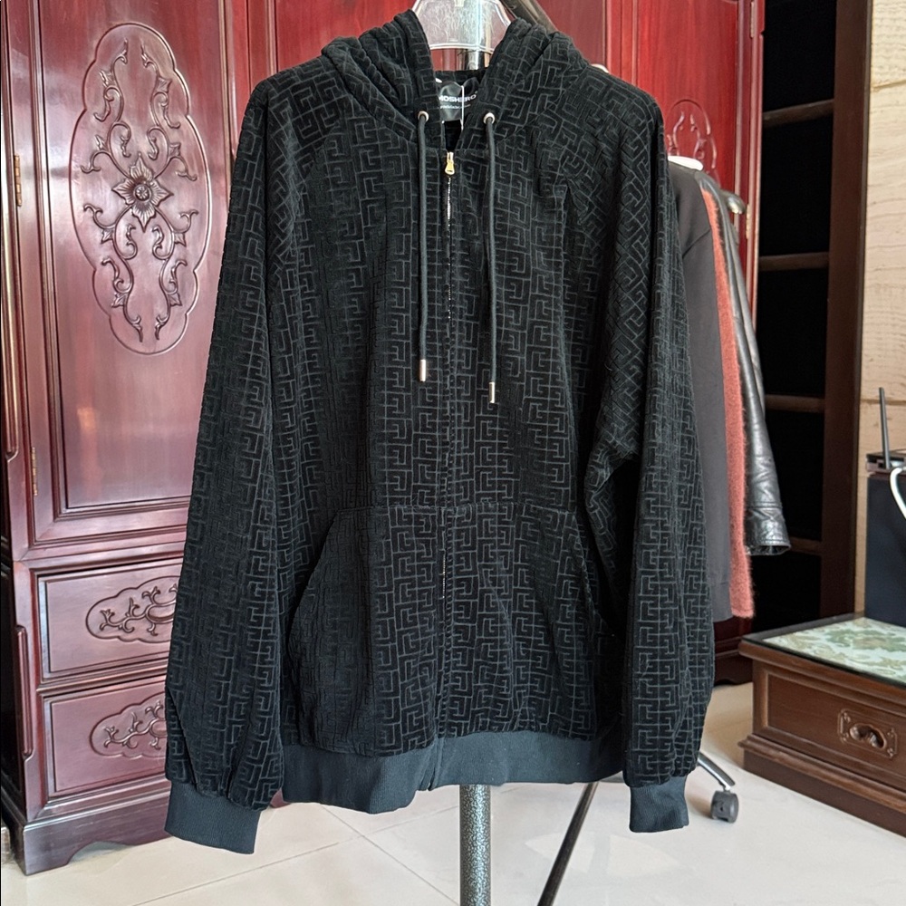 Women Oversized Velvet Hoodie